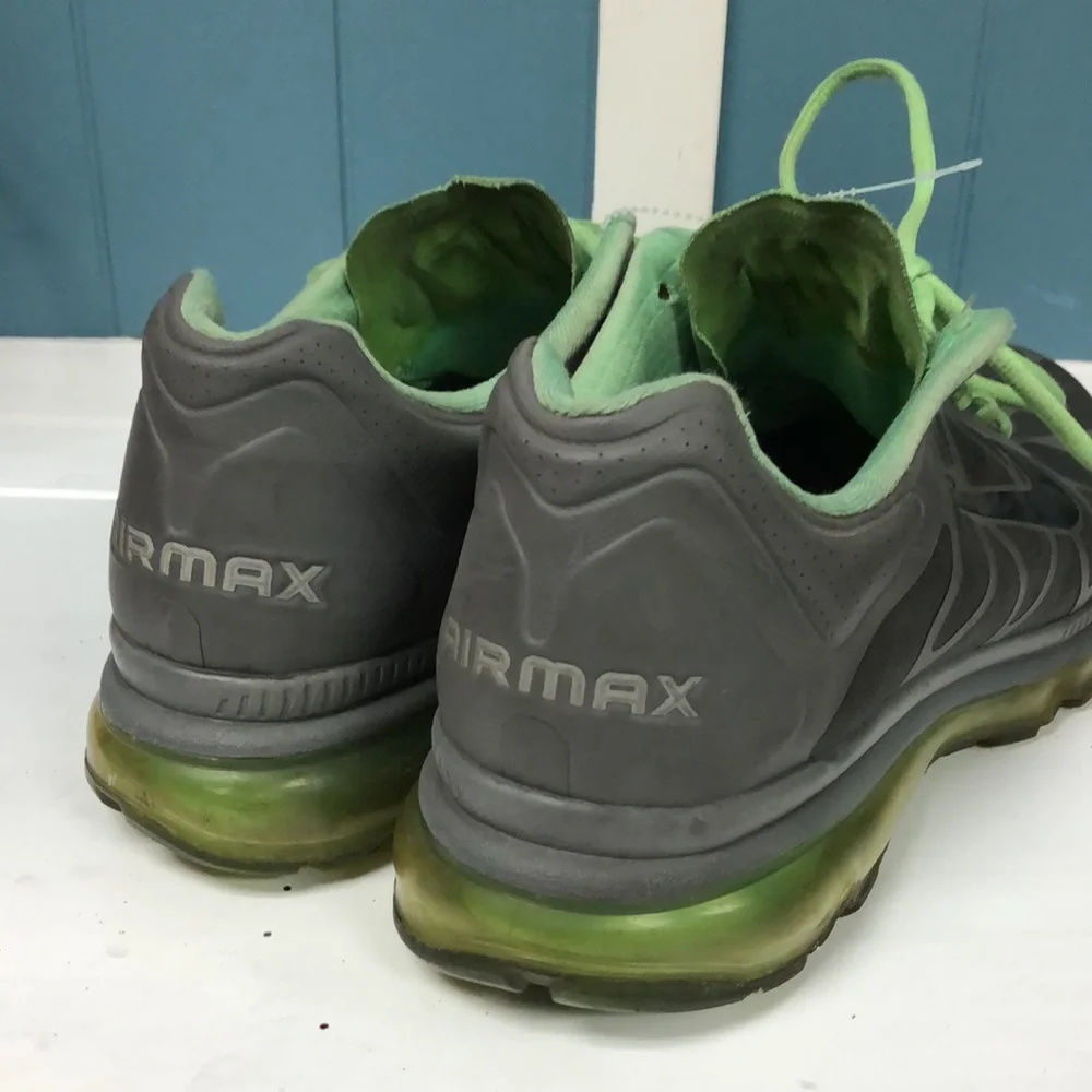Nike Air Max+ 2011 Size Cool Grey Neon Lime mens Size‎ 11 429889-003